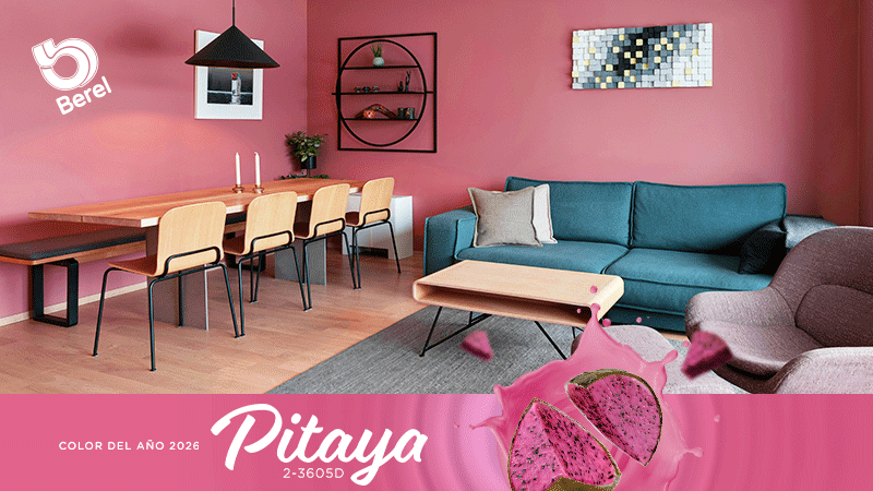 Color del Año 2026: Pitaya 2-3605D en la Arquitectura y el Interiorismo