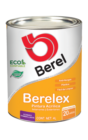 galon pintura berelex semibrillante pinturas berel 20 años