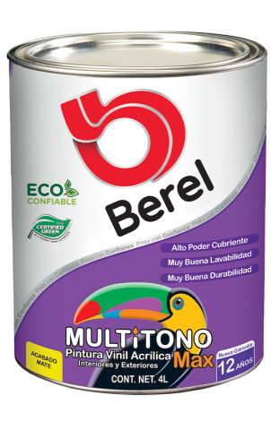 galon pintura multitono max mate pinturas berel 12 años