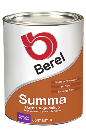 litro barniz summa brillante pinturas berel