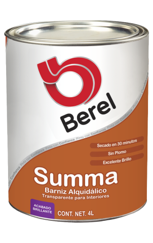 galon barniz summa brillante pinturas berel