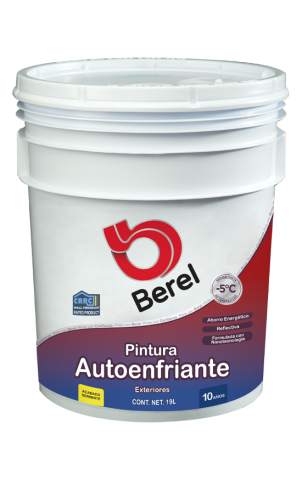 cubeta de pintura autoenfriante semimate pinturas berel