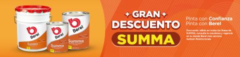 promo esmaltes summa 10% descuento pinturas berel