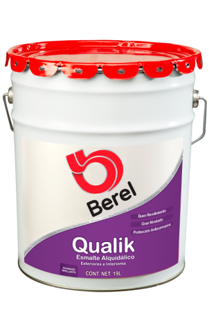 cubeta esmalte qualik brillante pinturas berel