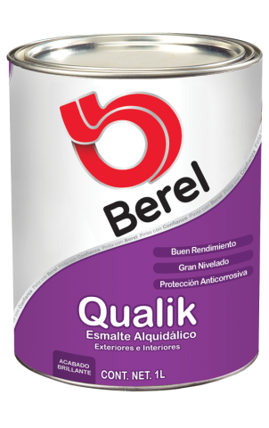 litro esmalte qualik brillante pinturas berel