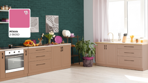 cocina cafe paleta calidez vibrante pitaya 2026 pinturas berel