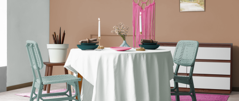 comedor con paleta calidez vibrante pitaya 2026 pinturas berel