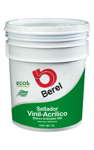 cubeta sellador vinil acrilico 560 pinturas berel